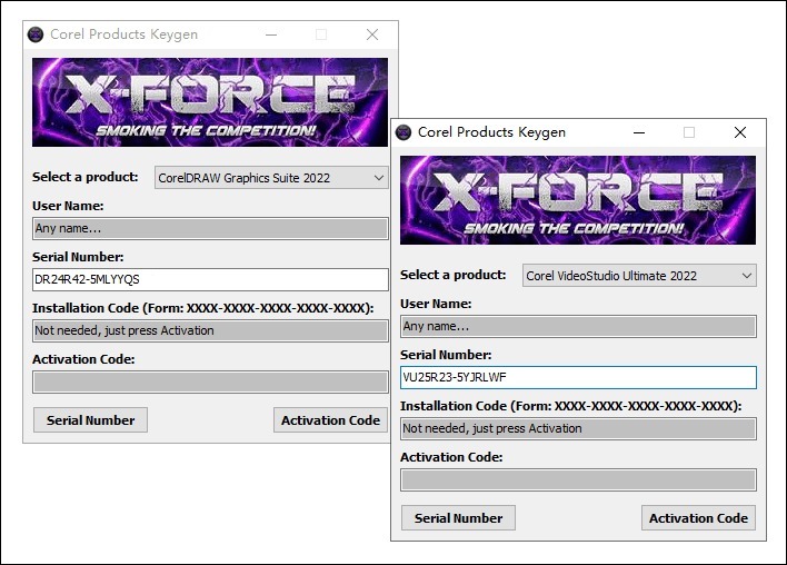 Corel Products KeyGen 2022 by X-FORCE